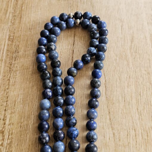 Dumortierit-Mala (2) mit Dumortierit-Donut und Armband – Bild 12