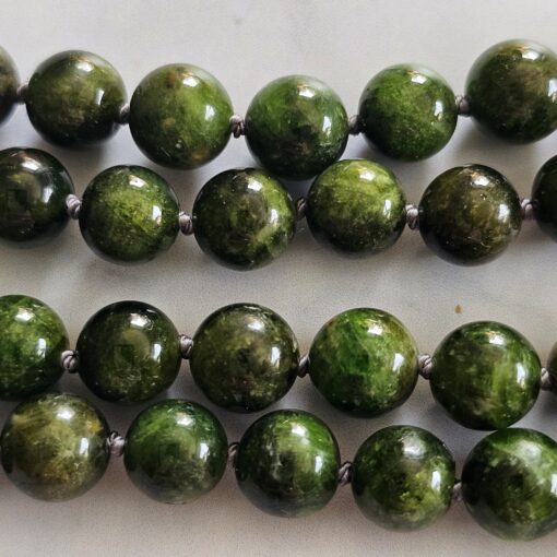 Chromdiopsid-Mala (2) mit Chromdiopsid-Donut – Bild 13