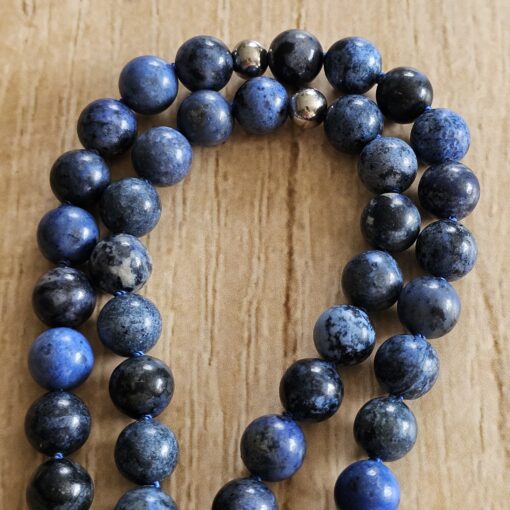 Dumortierit-Mala (2) mit Dumortierit-Donut und Armband – Bild 13