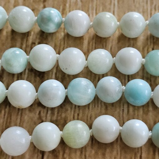 Hemimorphit-Mala mit Hemimorphit-Drusen-Anhänger und Armband – Bild 14