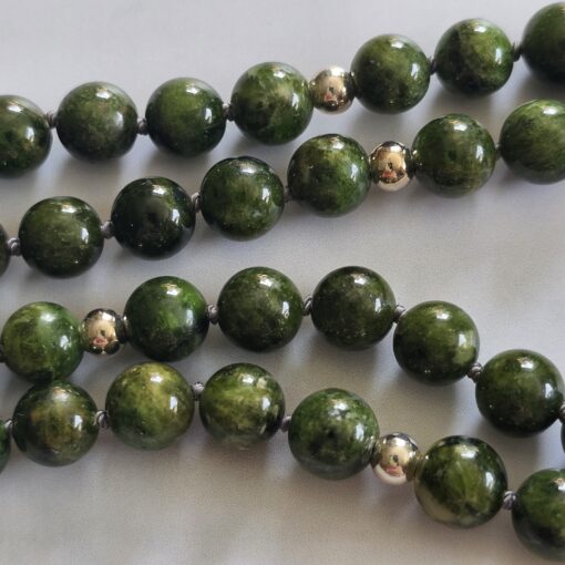 Chromdiopsid-Mala (2) mit Chromdiopsid-Donut – Bild 14
