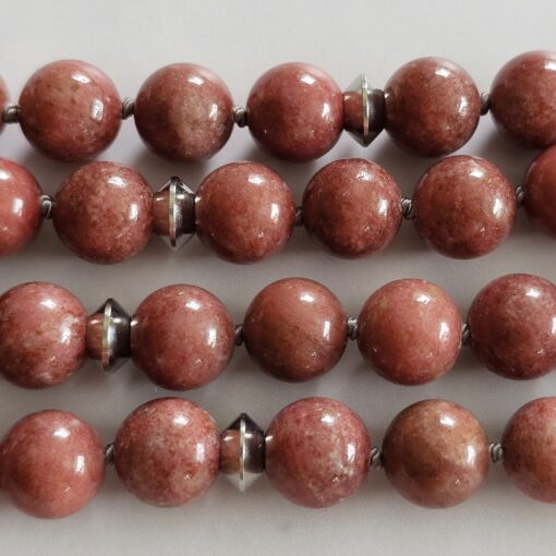 Thulit-Mala (2) mit Thulit-Anhänger (Freiform) und Armband – Bild 15