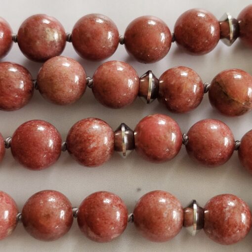 Thulit-Mala (2) mit Thulit-Anhänger (Freiform) und Armband – Bild 16