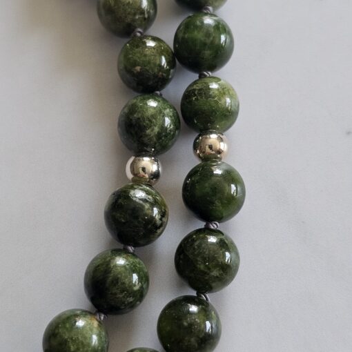 Chromdiopsid-Mala (2) mit Chromdiopsid-Donut – Bild 16