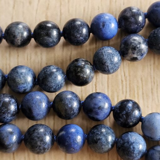 Dumortierit-Mala (2) mit Dumortierit-Donut und Armband – Bild 16