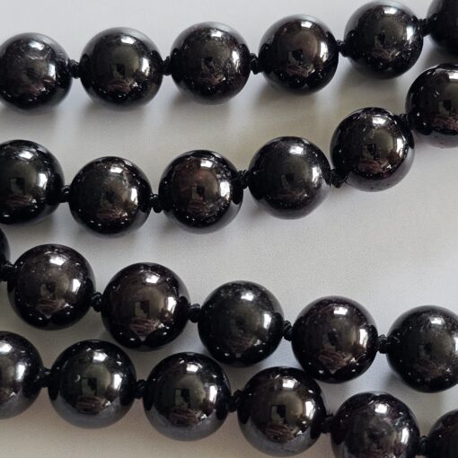 Granat (dunkel) -Mala mit Granat-Donut und Armband – Bild 16