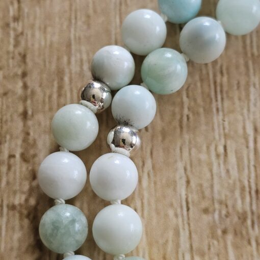 Hemimorphit-Mala mit Hemimorphit-Drusen-Anhänger und Armband – Bild 17