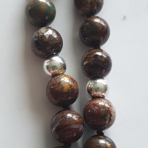 Pietersit-Mala (4) mit Pietersit-Navette und Armband – Bild 15