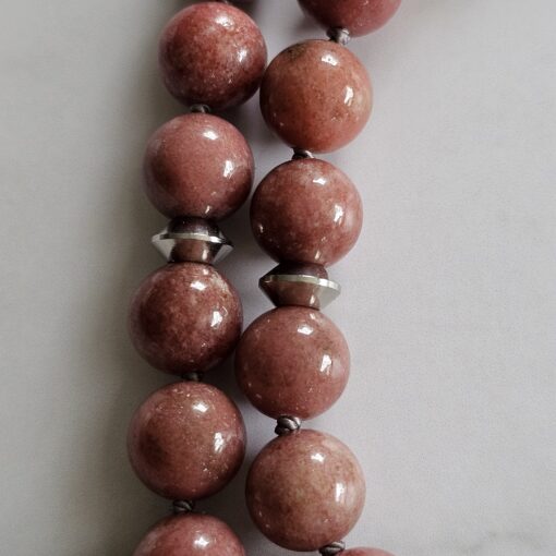 Thulit-Mala (2) mit Thulit-Anhänger (Freiform) und Armband – Bild 19