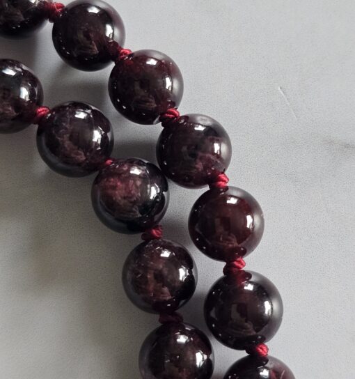 Granat-Mala (6) mit Eklogit-Anhänger (Tropfen) – Bild 19