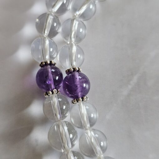 Bergkristall-Chakra-Mala (2) mit rundem Chakra-Anhänger (Blume des  Lebens) – Bild 19
