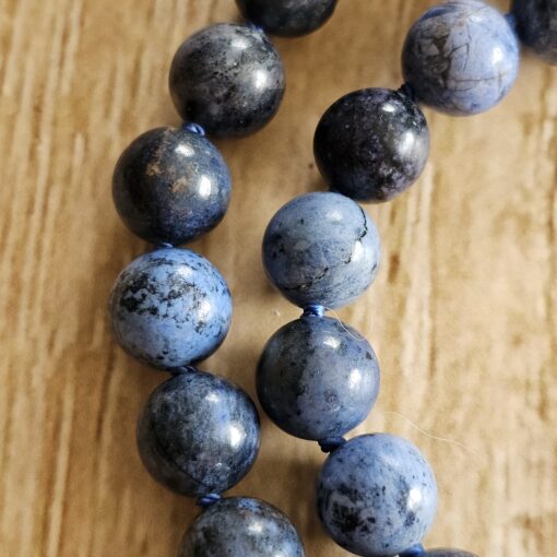 Dumortierit-Mala (2) mit Dumortierit-Donut und Armband – Bild 19