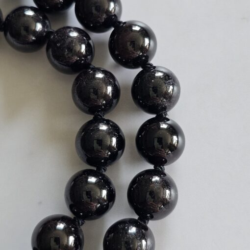 Granat (dunkel) -Mala mit Granat-Donut und Armband – Bild 19