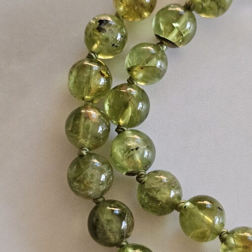 Peridot-Bergkristall (facettiert) -Mala mit Chakra-Anhänger aus 925 Silber und Armband – Bild 20