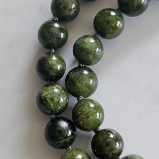 Chromdiopsid-Mala (2) mit Chromdiopsid-Donut – Bild 20