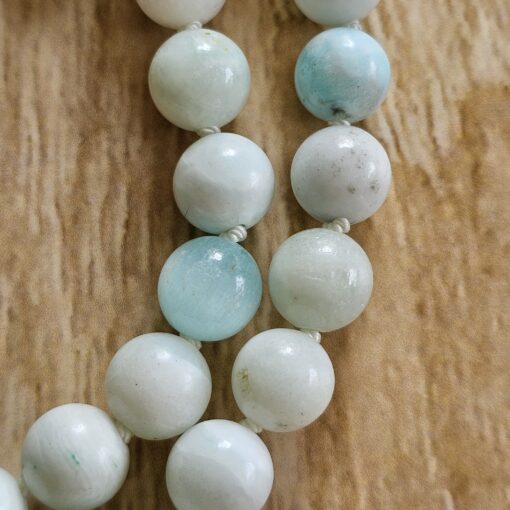 Hemimorphit-Mala mit Hemimorphit-Drusen-Anhänger und Armband – Bild 20