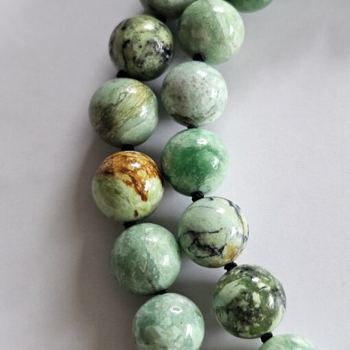 Variscit-Kupfer-Mala mit Variscit-Donut und Armband – Bild 20
