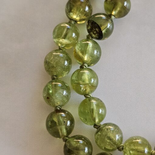 Peridot-Bergkristall (facettiert) -Mala mit Chakra-Anhänger aus 925 Silber und Armband – Bild 21
