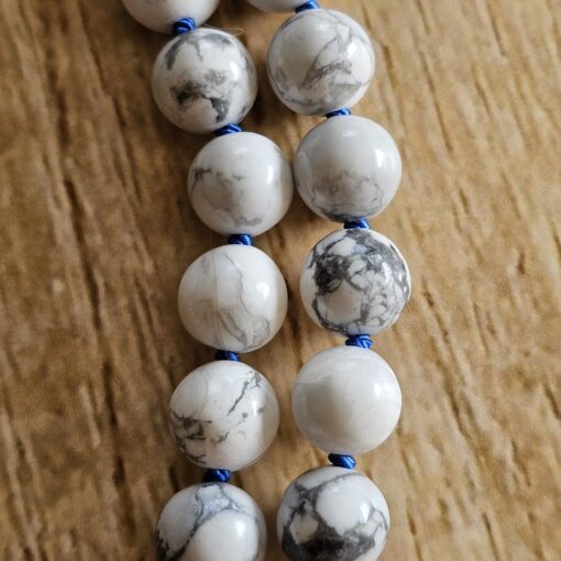 Dumortierit-Magnesit-Mala (1) mit Dumortierit-Donut und Armband – Bild 21