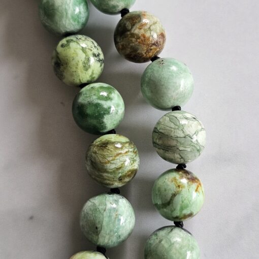 Variscit-Kupfer-Mala mit Variscit-Donut und Armband – Bild 21