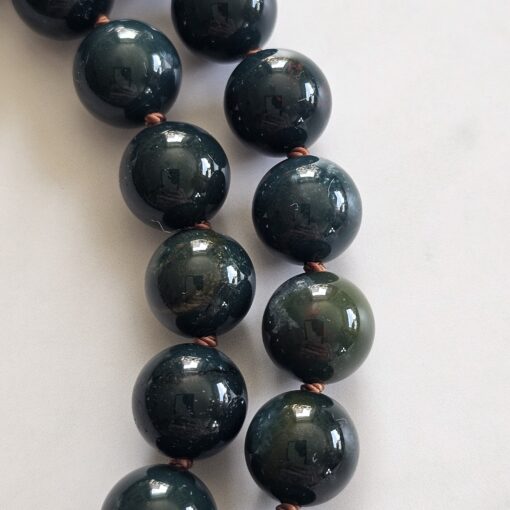 Heliotrop-Mala mit Heliotrop-Anhänger (Freiform) und Armband – Bild 20