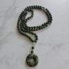 Chromdiopsid-Mala (2) mit Chromdiopsid-Donut