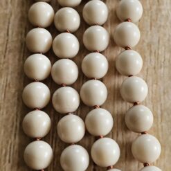 Alternative view of Jaspis („Elfenbein-Jaspis“) -Kupfer-Mala mit Printstone-Donut und Armband