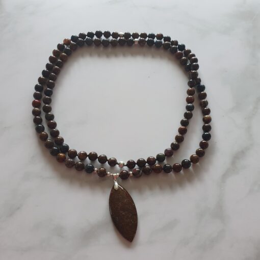 Pietersit-Mala (4) mit Pietersit-Navette und Armband – Bild 3