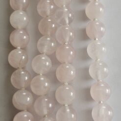 Alternative view of Rosenquarz-Mala mit Rosenquarz-Navette