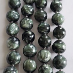 Alternative view of Seraphinit-Bergkristall-Mala mit Seraphinit-Anhänger (Oval) und Armband