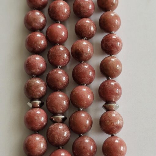 Thulit-Mala (2) mit Thulit-Anhänger (Freiform) und Armband – Bild 2