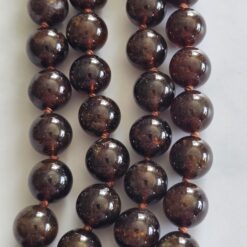 Alternative view of Andradit (Granat) -Mala mit Edelstahlanhänger (Dorje) und Armband