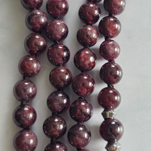 Granat-Mala (4) mit Granat-Donut – Bild 2