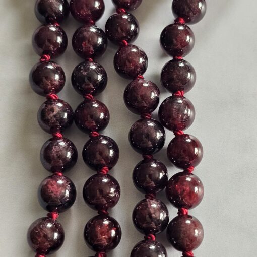 Granat-Mala (6) mit Eklogit-Anhänger (Tropfen) – Bild 2