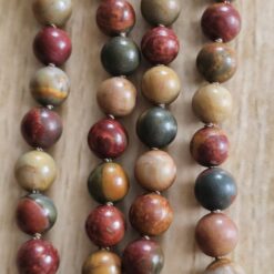 Alternative view of Jaspis („Picasso-Jaspis“) -Mala (1) mit „Picasso-Jaspis“-Anhänger und Armband