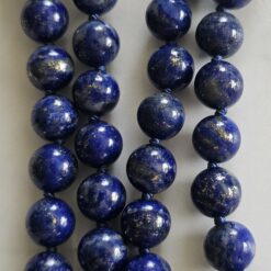 Alternative view of Lapislazuli-Pyrit-Mala (5) mit Anhänger mit einer Pyrit-Sonne