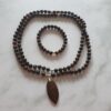 Pietersit-Mala (4) mit Pietersit-Navette und Armband