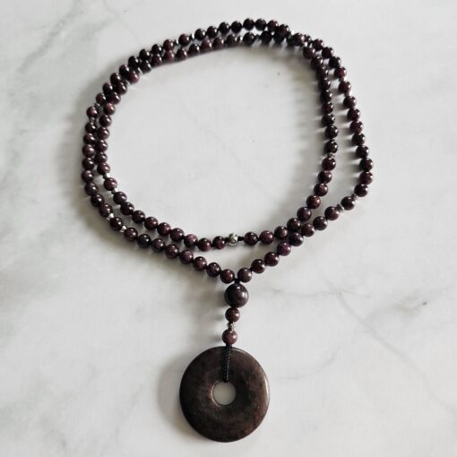 Granat-Mala (4) mit Granat-Donut – Bild 3