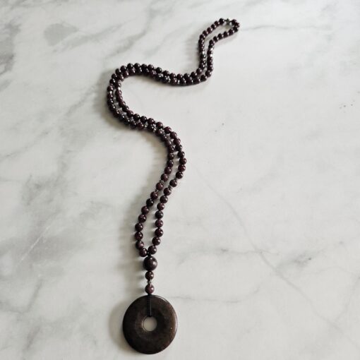 Granat-Mala (4) mit Granat-Donut – Bild 4