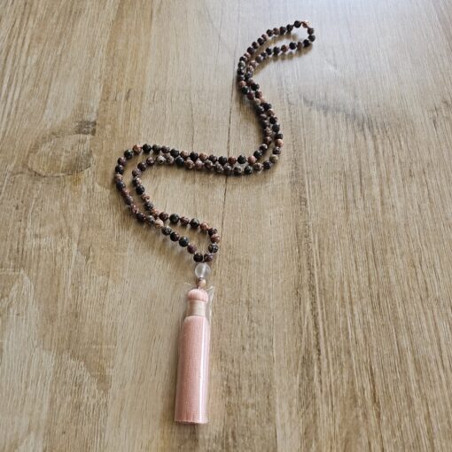 Meta-Rhyolith („Leopardenstein“) -Mala (2) mit Seidenquaste – Bild 4