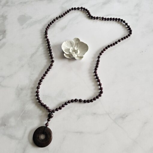 Granat-Mala (4) mit Granat-Donut – Bild 5