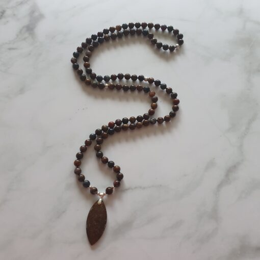 Pietersit-Mala (4) mit Pietersit-Navette und Armband – Bild 6