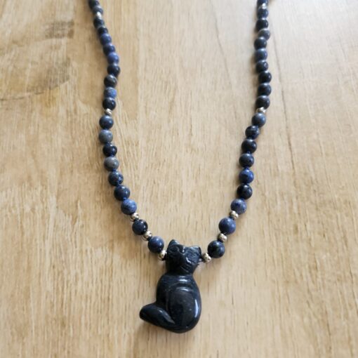 Dumortierit-Mala mit Dumortierit-Katze – Bild 6
