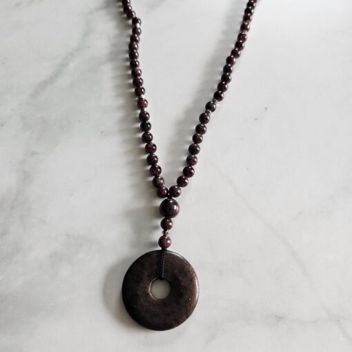 Granat-Mala (4) mit Granat-Donut – Bild 6