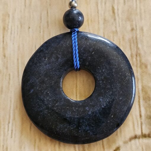 Dumortierit-Bergkristall-Mala mit Dumortierit-Donut – Bild 7
