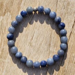 Blauquarz (matt) -Armband