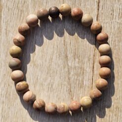 Jaspis (naturfarben, matt) -Armband