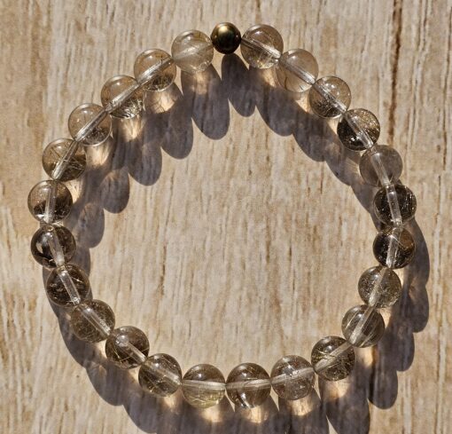 Rutilquarz (klar) -Armband