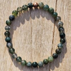 Moosachat-Kupfer-Armband 2