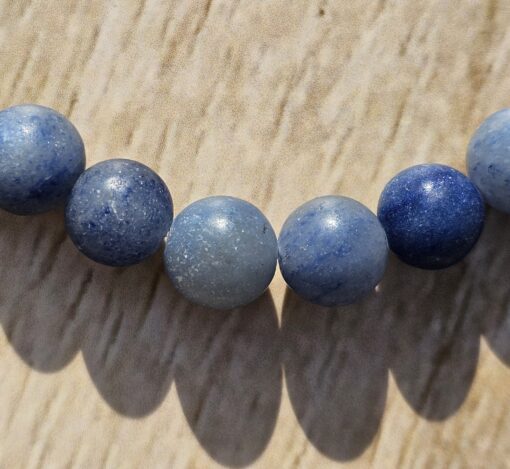 Blauquarz (matt) -Armband – Bild 3